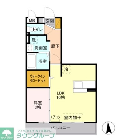 ルーヴル三橋 Aの物件間取画像
